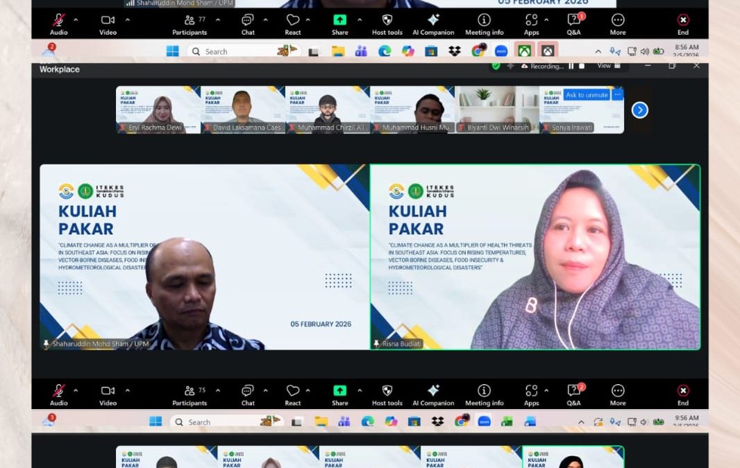 Kolaborasi Global untuk Kesehatan, ITEKES Cendekia Utama Kudus Hadirkan Pakar University Putra Malaysia  Bahas Krisis Iklim Asia Tenggara